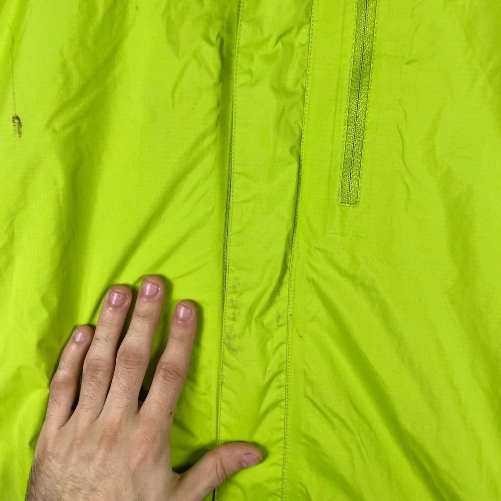 The North Face Rain Jacket Men XXL Green DryVent Hooded NF0A2SXN